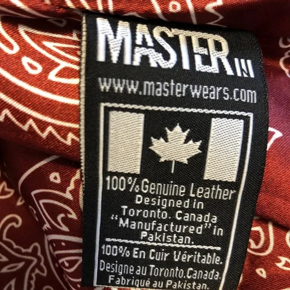 Master Supply Co Genuine Leather Unisex Jacket Sz S - Picture 3 of 16